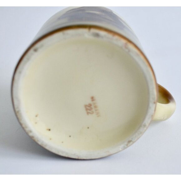 Vintage German Monk Playing Violin Shaving Mug Ceramic Chipped Germany - Picture 7 of 8